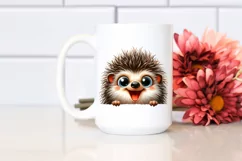 Crazy Furr Enthusiastic Funny Hedgehog | Clipart Product Image 2