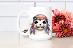 Funny Seal Portrait Smiling - Summer Clipart Product Image 2
