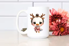 Baby Duck with Christmas Tea, Transparent PNG Product Image 2