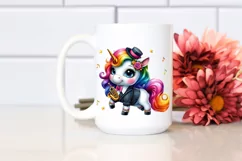 colorful Baby Unicorn in Jazz Dancer Outfit Product Image 2