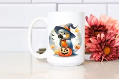 Cute Baby Macaw on Star Halloween PNG Product Image 2