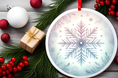 Round Christmass Ornament PNG Product Image 2