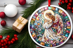 Round Christmass Ornament PNG Product Image 2