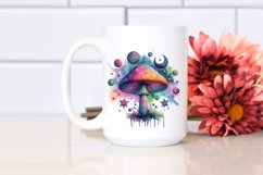 Colorful Magical Celestial Mushroom Watercolor Product Image 2