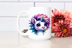 Vibrant Cute Unicorn Clipart PNG Product Image 2