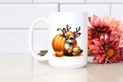 Vibrant Cute Baby Elk | | Watercolor Clipart Product Image 2