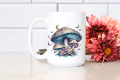 Autumn Mystical Celestial Mushroom PNG Product Image 2