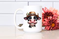 Funny Cow with Hat Clipart Product Image 2