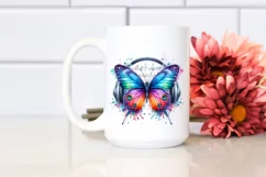 Colorful Butterfly Music | Sublimation | Clipart Product Image 2