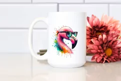 Artistic Flamingo Sunglasses | Quirky and Colorful Product Image 2