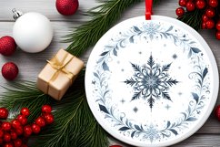 Round Christmas Ornament Sublimation|Clipart Product Image 2