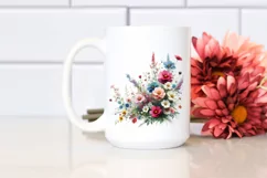 Colorful Wild Flowers | Small Bright Watercolor Clipart Product Image 2