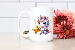 Cute Baby Unicorn Posing as Hero from Shimmering Star | Product Image 2