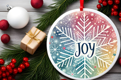 Round Christmass Ornament PNG Product Image 2