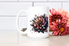 Shiny Zinnia Watercolor | Sublimation Clipart Product Image 2