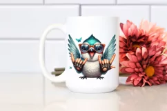 Detailed Hummingbird Sunglasses Rocker Smiling | Sublimation Product Image 2
