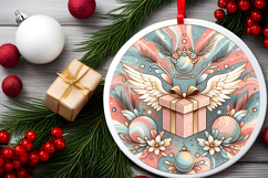 Round Christmass Ornament PNG Product Image 2