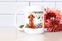 Bright Vizsla with Christmas Decor, High-Res PNG Product Image 2