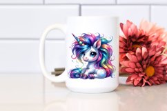 Baby Unicorn with Cool Haircut PNG Product Image 2