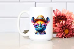 Cute Layered Rhino Sun | Sublimation Clipart Product Image 2