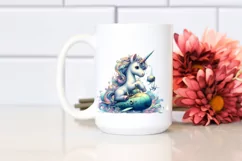colorful Baby Unicorn in Submarine Product Image 2