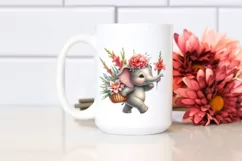 Detailed Whimsical Baby Elephant PNG Product Image 2