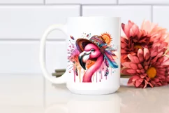 Boho Funny Cute Flamingo Tongue Dripping | Sublimation Product Image 2