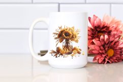 Glossy Sunflower Filled Bottle Product Image 2
