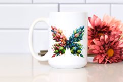 Abstract Vibrant Butterfly PNG Product Image 2