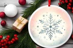 Round Christmass Ornament PNG Product Image 2