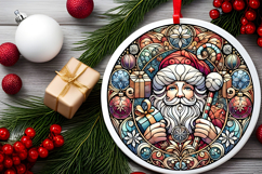 Round Christmass Ornament PNG Product Image 2