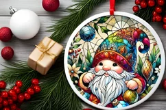 Round Christmas Ornament Sublimation|Clipart Product Image 1