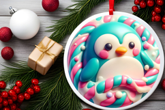 Round Christmass Ornament PNG Product Image 2