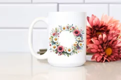 Colorful Daisy Floral Frame, Transparent PNG Product Image 2