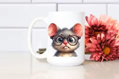 Watercolor Baby Mouse es Confused Goofy | Sublimation | Product Image 2