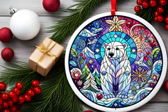Round Christmass Ornament PNG Product Image 2