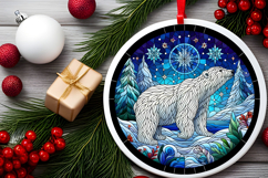 Round Christmass Ornament PNG Product Image 2