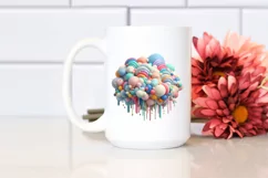 Colorful Fairy Eyes Sitting Sweet Pea | Sublimation | Product Image 2
