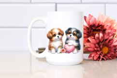 Puppies Heart , Clipart |T-shirt, Mug, Tumbler Product Image 3