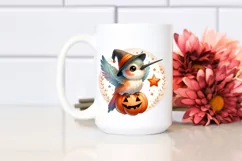 Cute Halloween Baby Hummingbird PNG Product Image 2