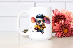 Vibrant Baby Mouse with Cool Haircut PNG Product Image 2