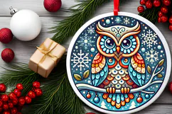 Round Christmass Ornament PNG Product Image 2