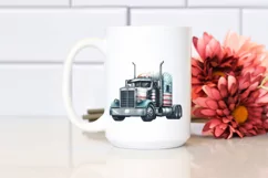 Vintage Semi Truck with Stars Product Image 2