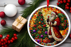 Round Christmass Ornament PNG Product Image 2