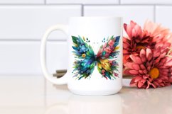 Abstract Vibrant Butterfly PNG Product Image 2