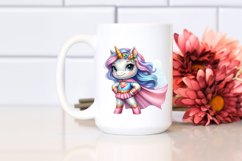 Pastel Unicorn Hero | Sublimation Clipart Product Image 2