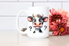 Funny Cow Portrait Clipart PNG Product Image 2
