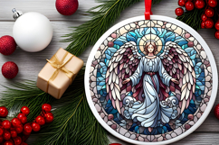 Round Christmass Ornament PNG Product Image 2