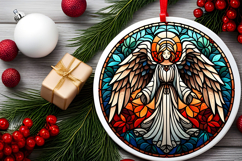 Round Christmass Ornament PNG Product Image 2