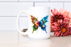 Abstract Vibrant Butterfly PNG Product Image 2